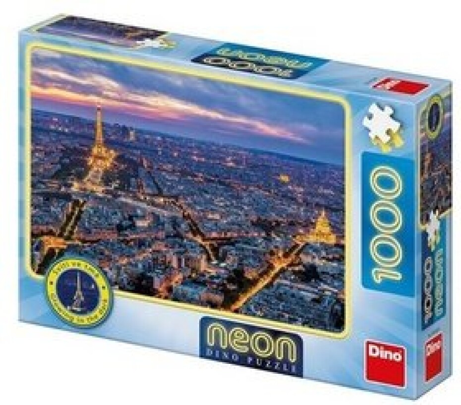 Puzzle 1000 Paříž v noci neon - main (0)