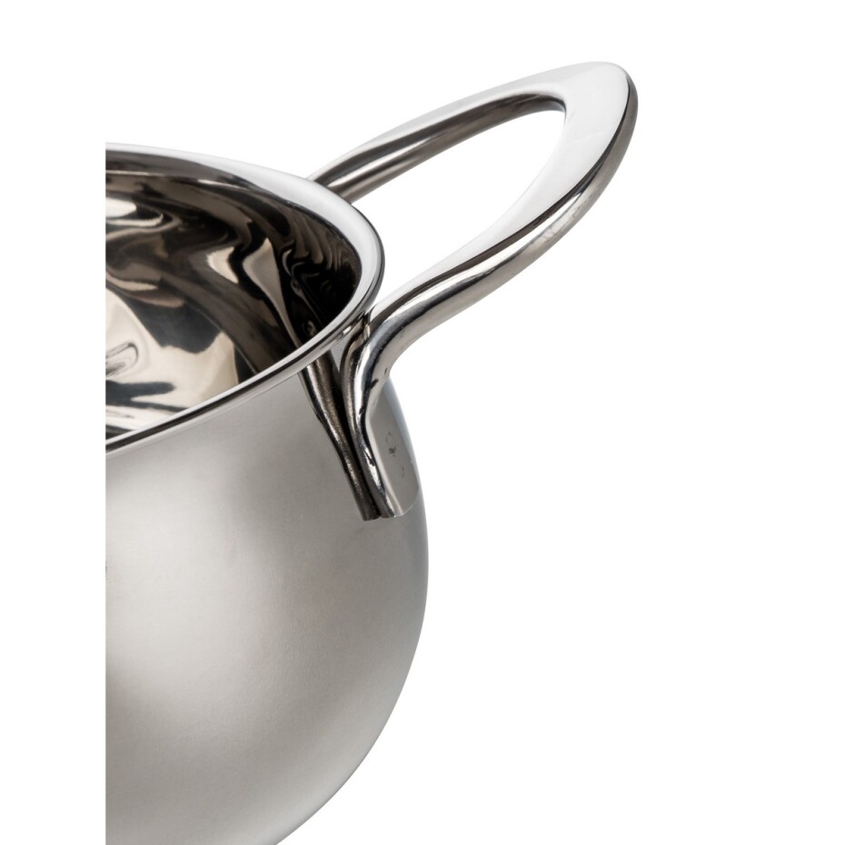 BANQUET Kastrol nerezový PICCOLO Belly 14 x 8 cm, 1,2 l, s poklicí - main (4)