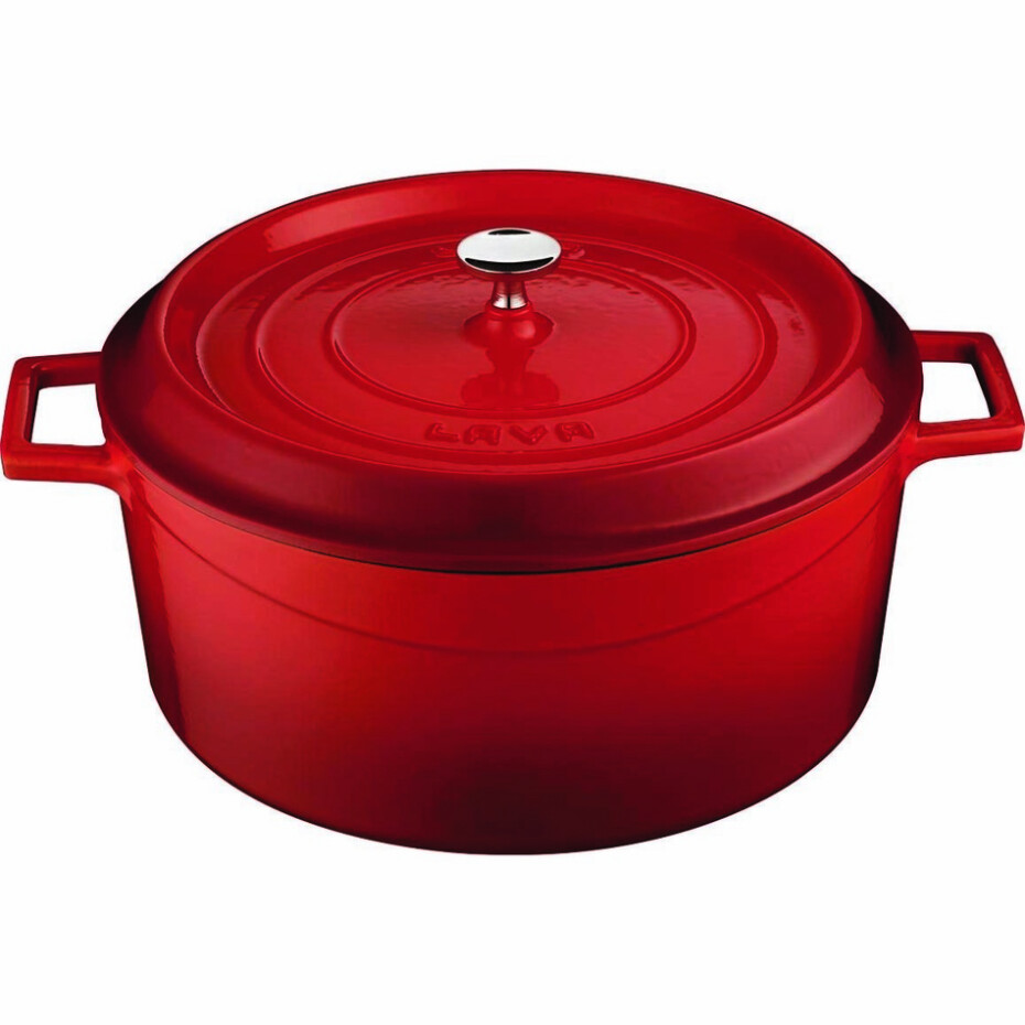 LAVA Metal Litinový hrnec pr. 20 cm, červená, 2,6 l - main (1)
