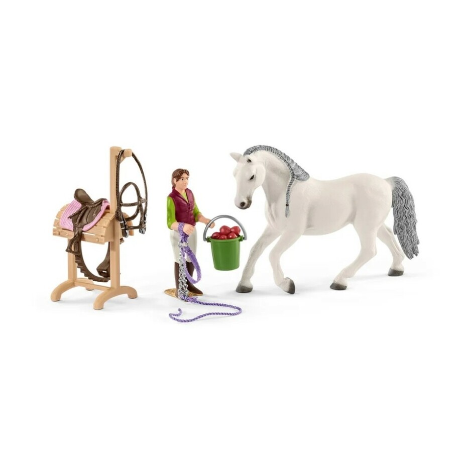 Schleich 42389 Jezdecká škola s jezdci a koňmi - main (2)