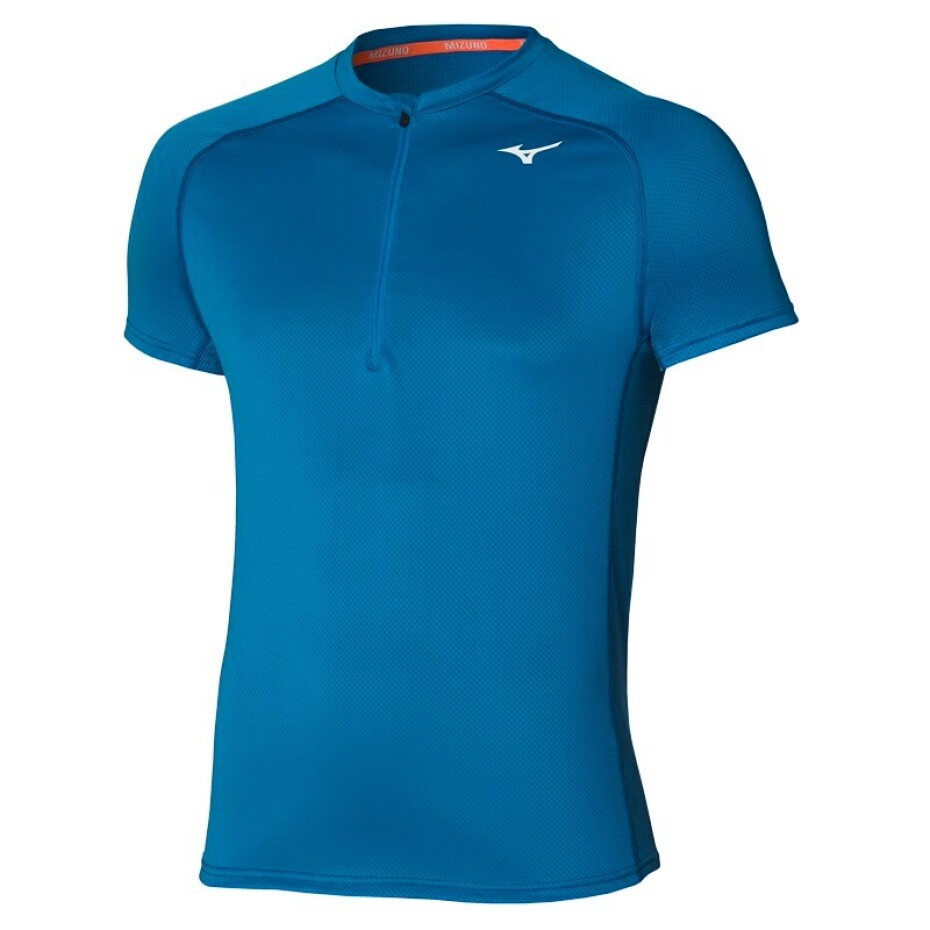 Pánské tričko Mizuno  ER Trail HZ Tee Mykonos Blue XL - main (0)
