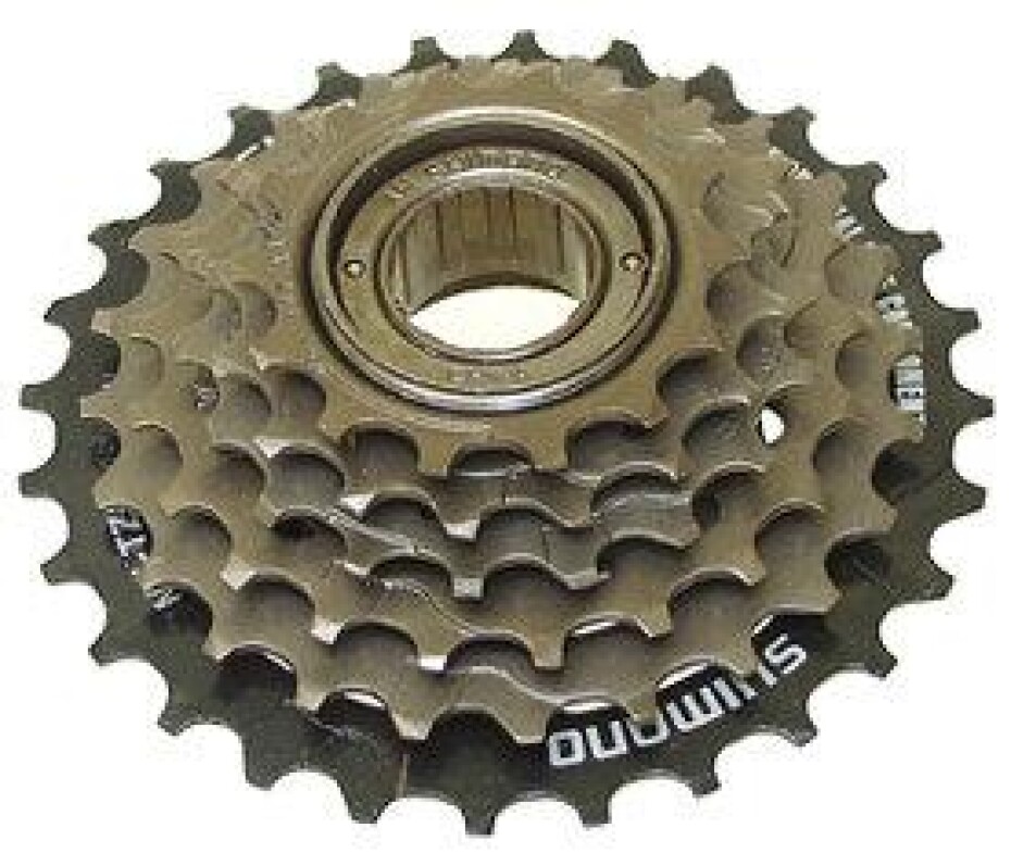 Shimano 6-kolo MF-TZ500 14-28 zubů, hnědé/černé - main (0)
