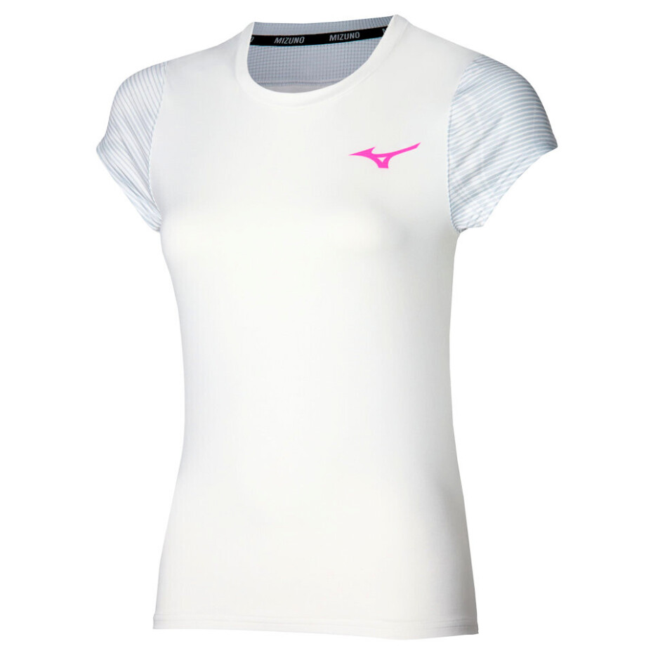 Dámské tričko Mizuno  Charge Printed Tee  White  L - main (0)