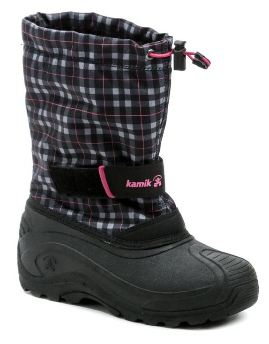 Kamik FINLEY black pink dětské zimní sněhule - main (0)