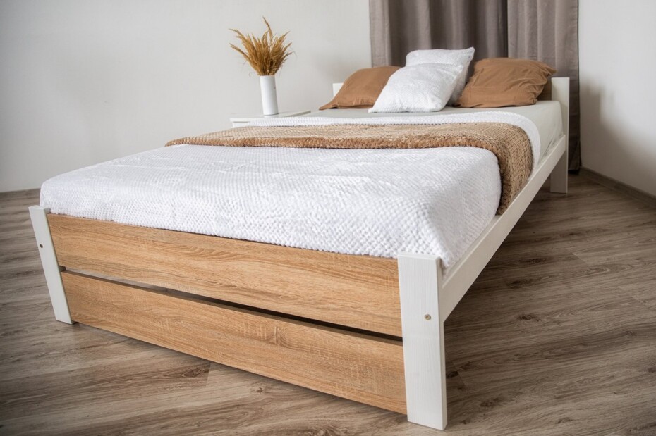 Elvisia Postel LEA s roštem | 90 x 200 cm Barva: Šedá - main (3)