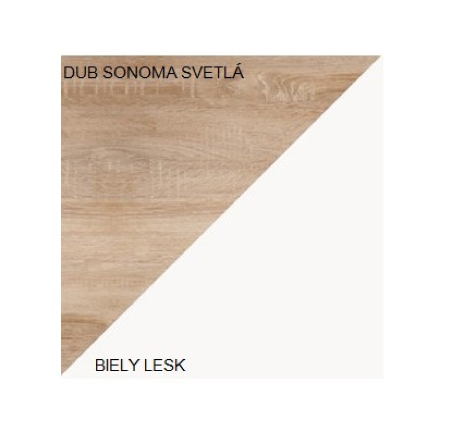 ArtCross Vitrína MAMBA | MAM 06 Barva: Bílá / černý lesk - main (6)