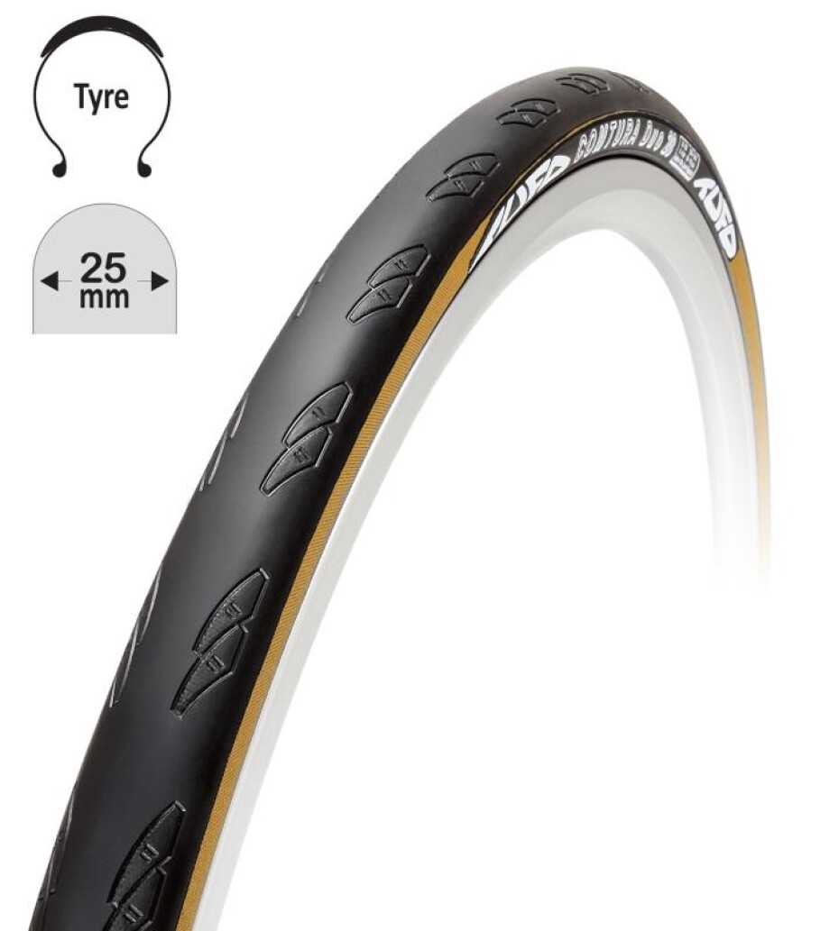 TUFO Plášť Comtura Duo 25 700x25C, kevlar, črn-béž - main (0)