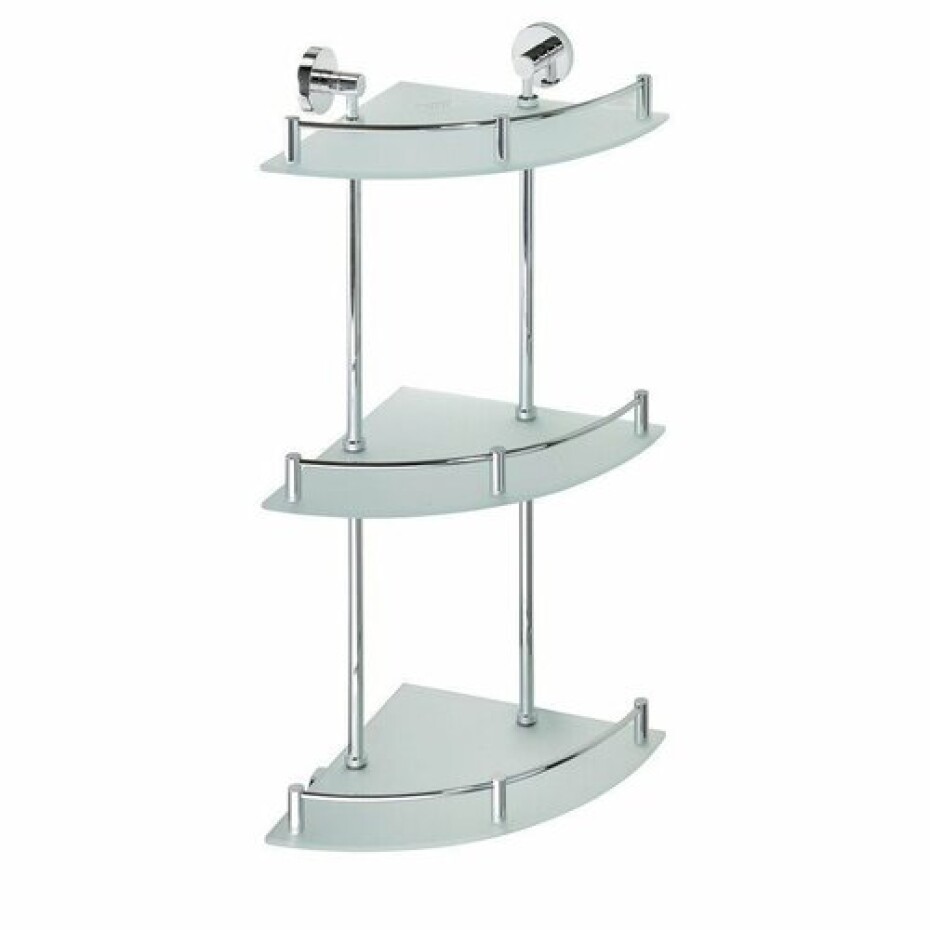 SAPHO XR606 X-Round E skl. polička roh. trojitá s hrazdou, 27 x 66 x 27 cm - main (0)