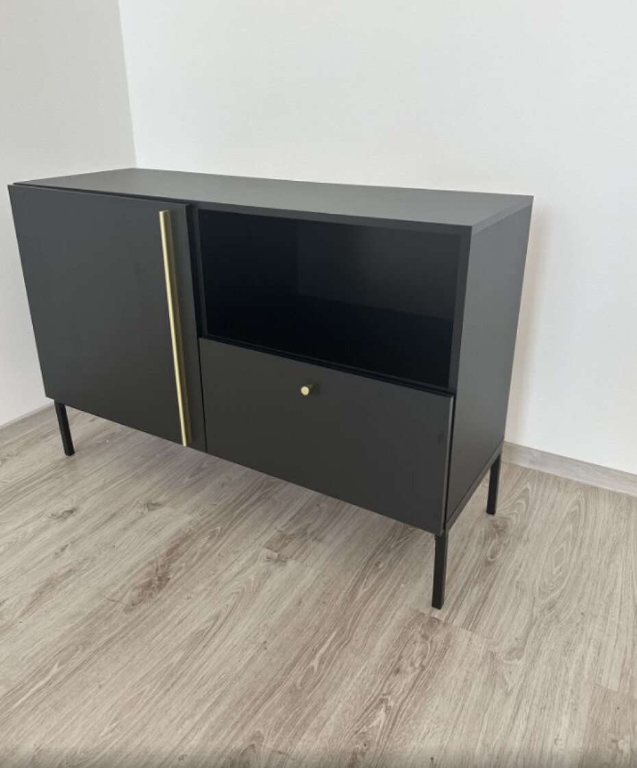 Artelta Komoda LANZZI 120 | černý mat / smontovaná - main (1)