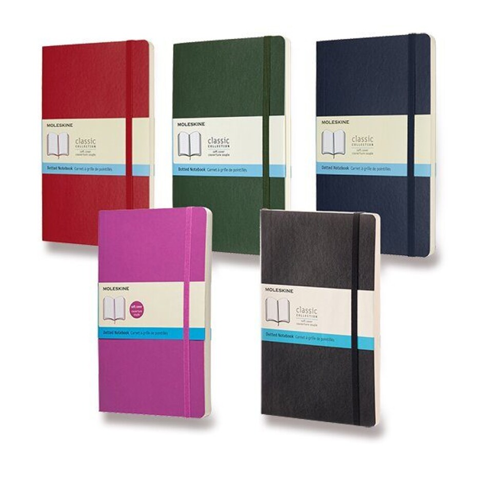 Zápisník Moleskine VÝBĚR BAREV - měkké desky - L, tečkovaný 1331/11274 - Zápisník Moleskine - měkké desky černý - main (4)