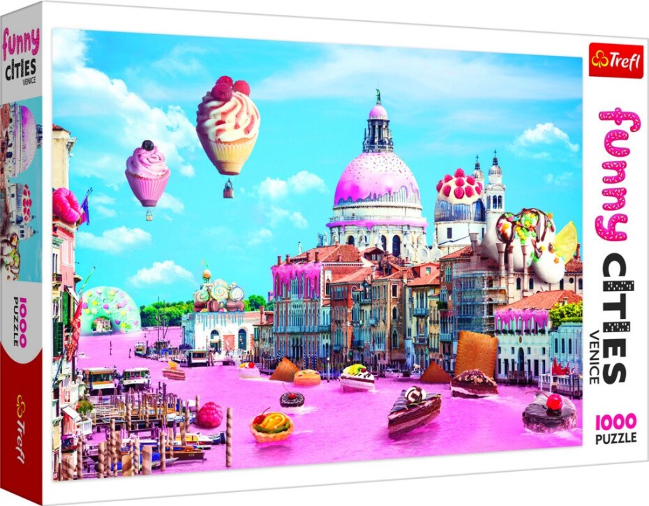 Trefl Puzzle Legrační města - Sladké Benátky / 1000 dílků - Taf Toys - main (0)