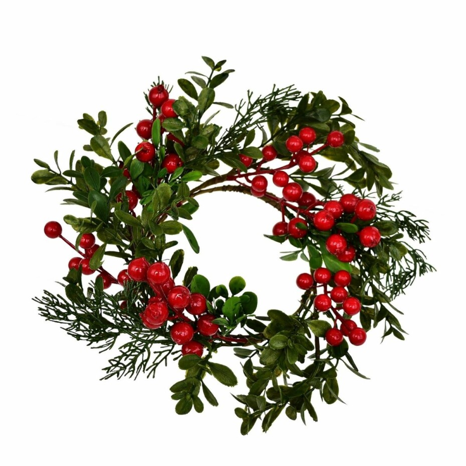 Vánoční zdobený věnec Navara, 30 cm - main (0)