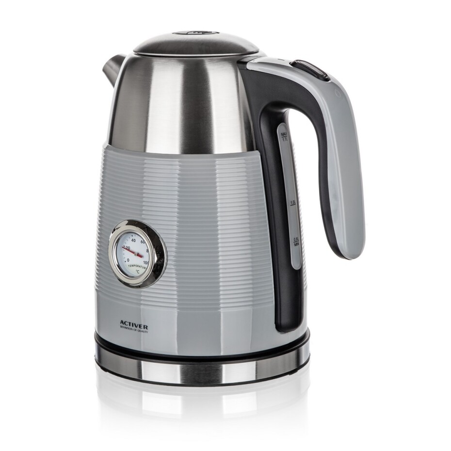 Activer Dvoustěnná rychlovarná konvice Jumper 1,7 l, šedá - main (1)