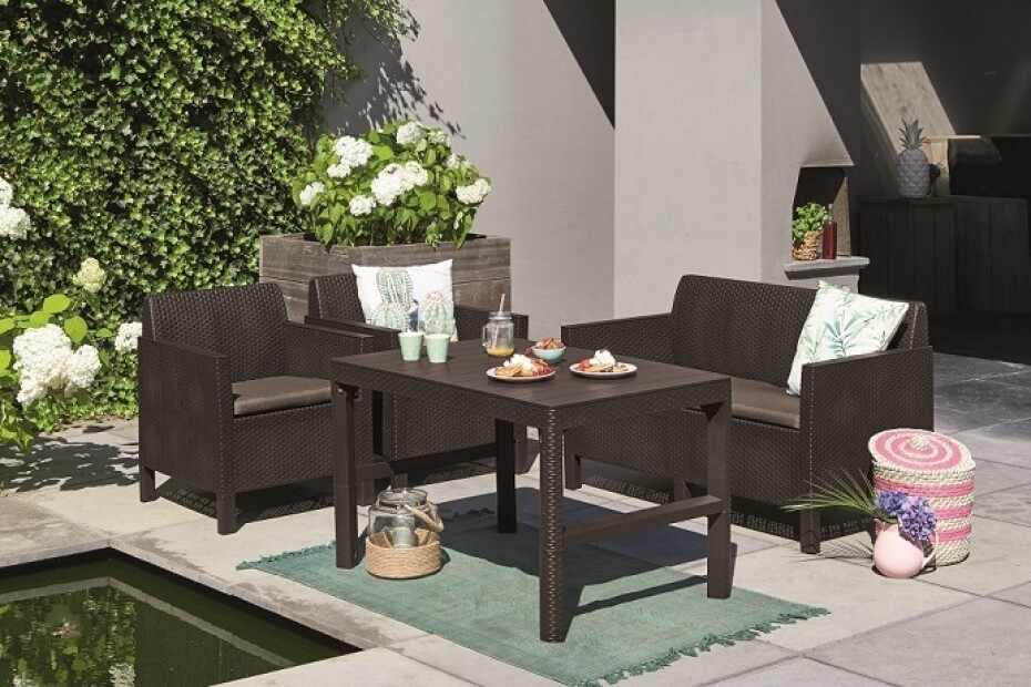 KETER Zahradní stůl ONLY rattan | hnědá - main (2)