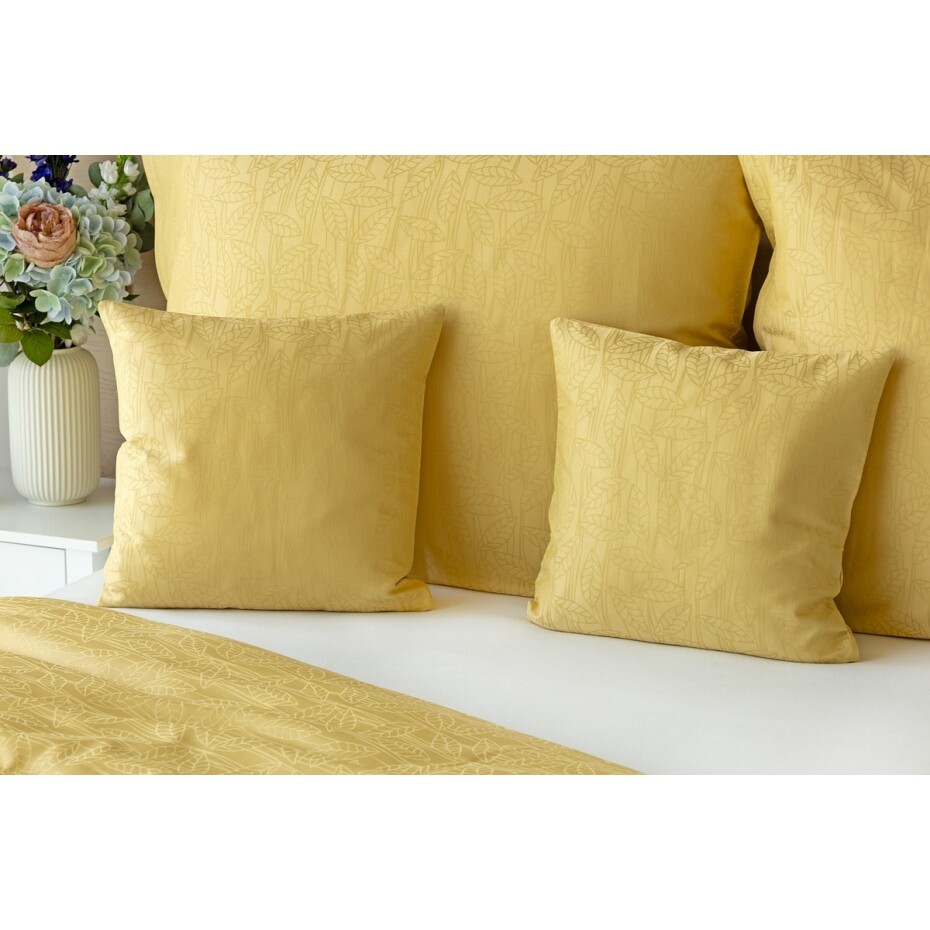 Matějovský Povlečení z bambusového damašku Sofie Camel Gold, 140 x 220 cm, 70 x 90 cm - main (3)