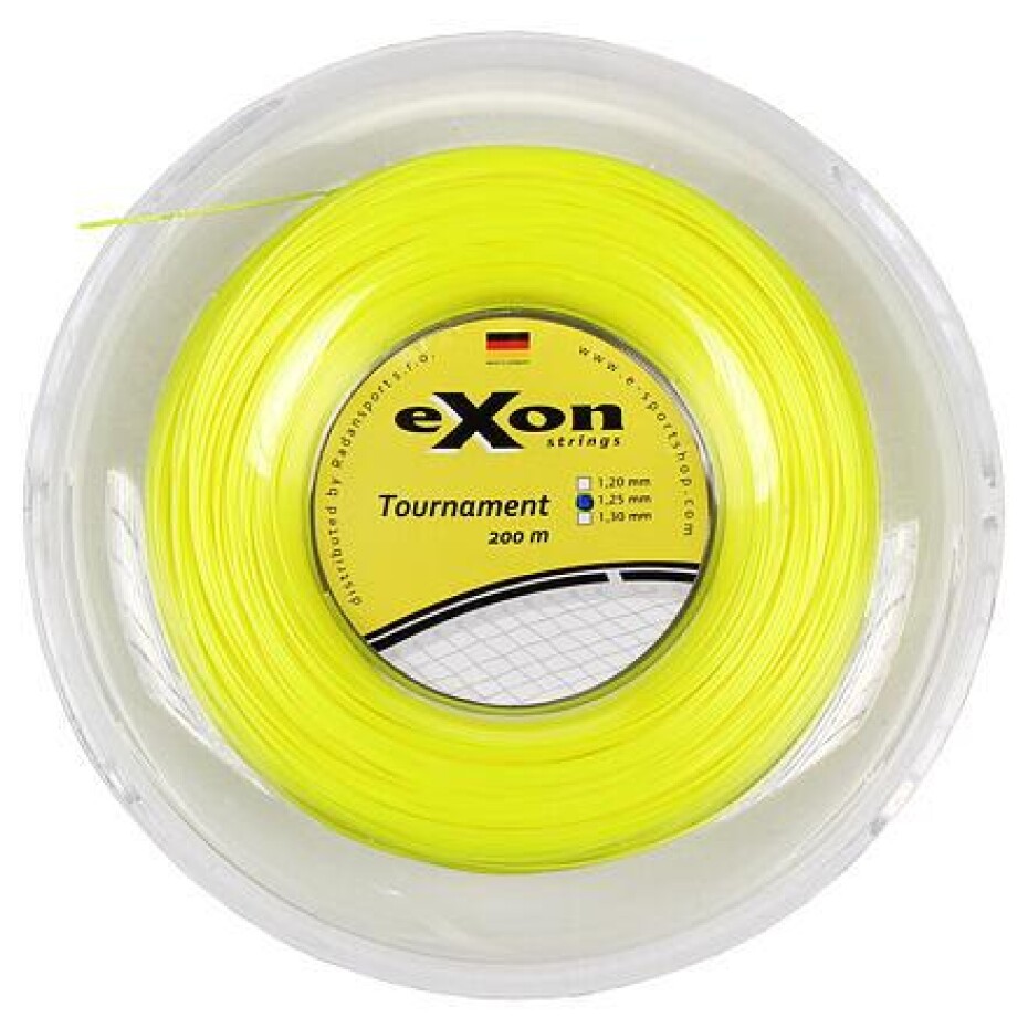 Exon Tournament tenisový výplet 200 m žlutá neon - main (0)
