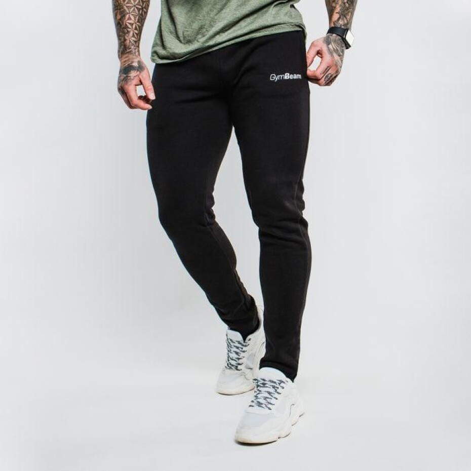 Gym Beam tepláky Slimfit Black - main (0)