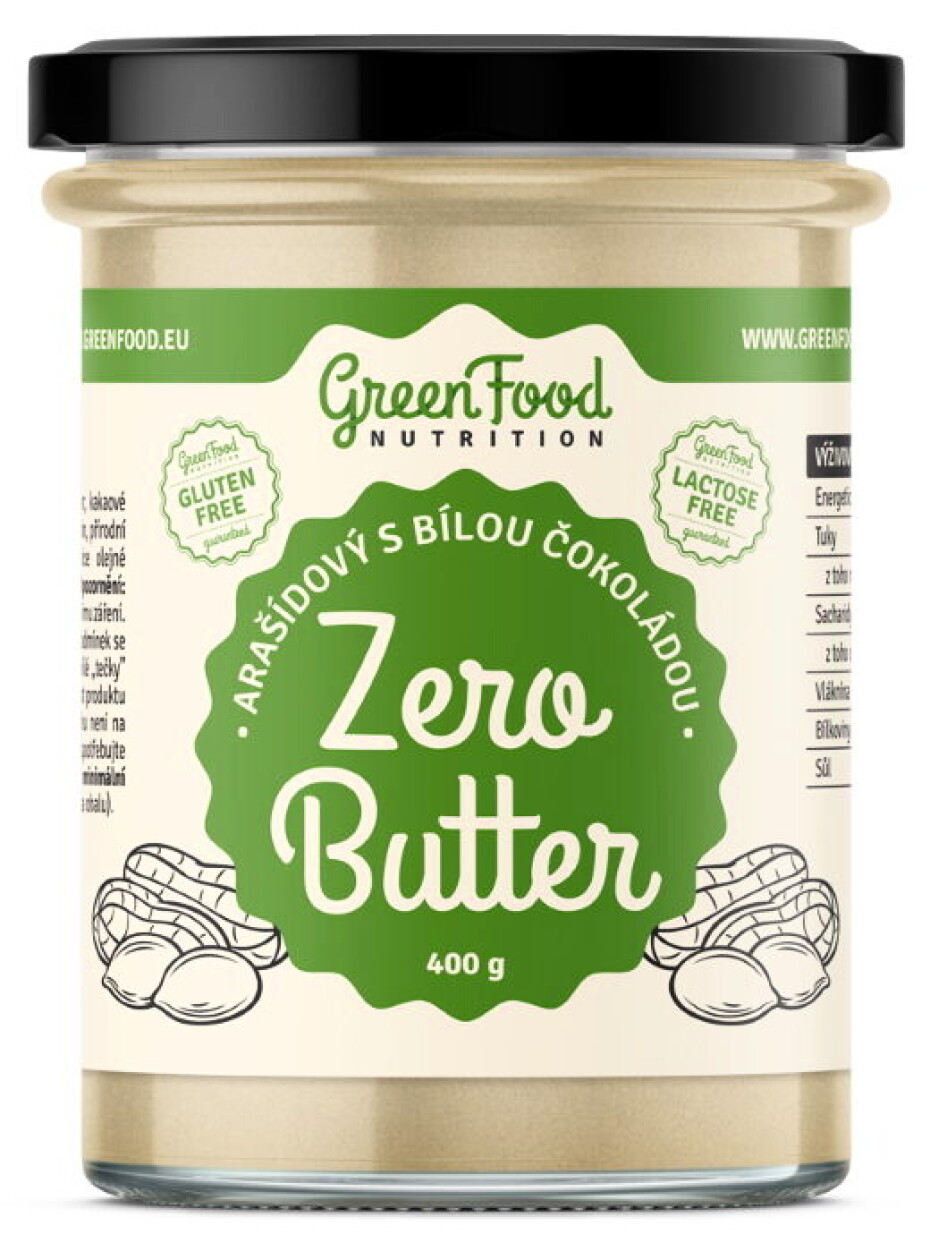 GreenFood  Zero Butter Peanut with white chocolate 400 g - main (0)
