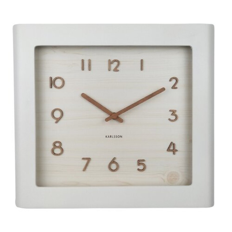 Karlsson 5959WH designové nástěnné hodiny 29 x 33 cm - main (0)