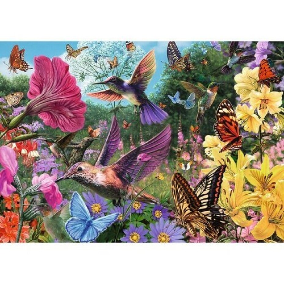 Trefl Puzzle Premium Plus Čajový čas: Zahrada kolibříků, 1000 dílků - main (0)