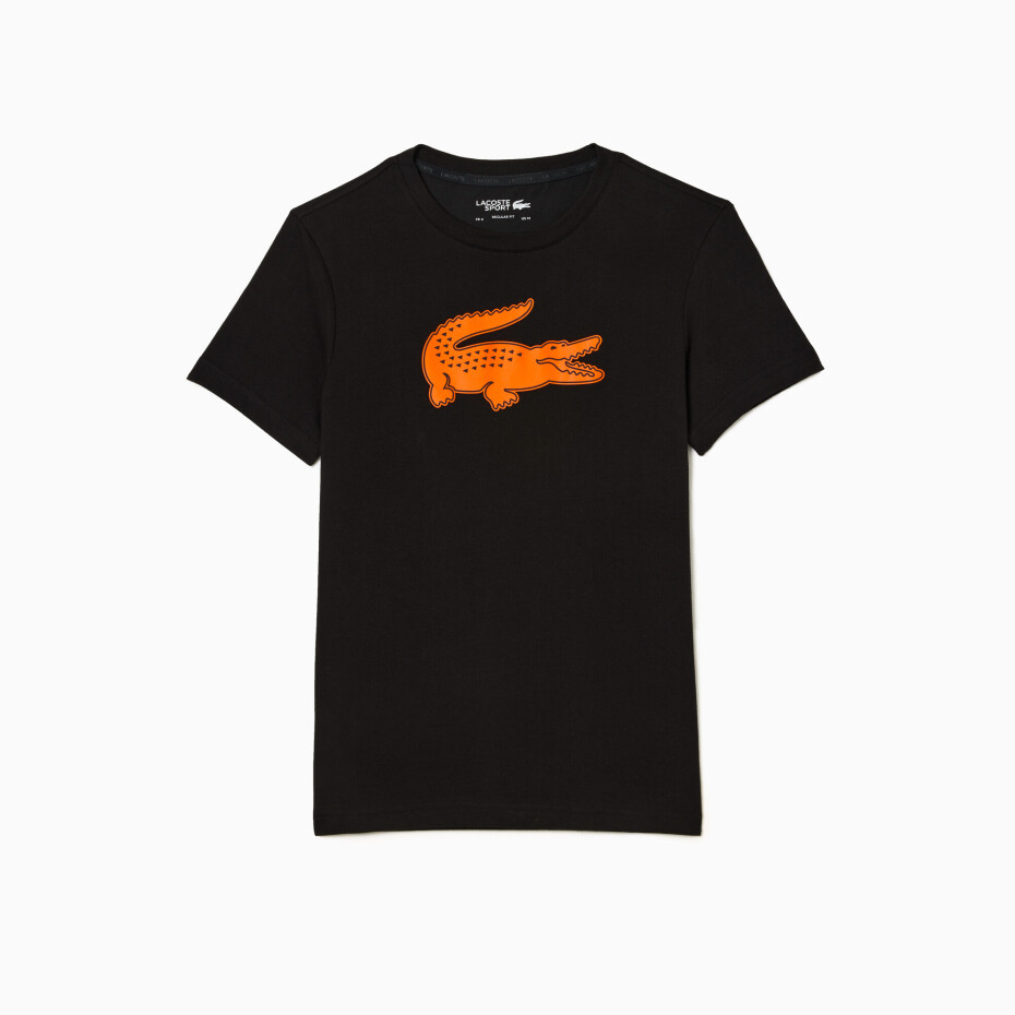 Pánské tričko Lacoste  Big Logo Core Performance T-Shirt Black/Sunrise L - main (4)