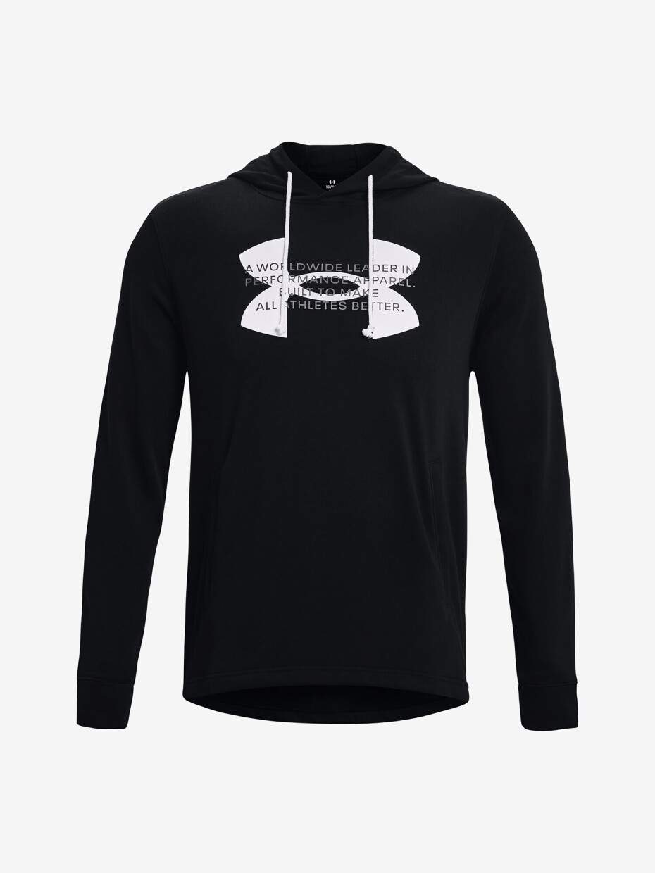 Pánská mikina Under Armour  Rival Terry Logo Hoodie-BLK M - main (4)