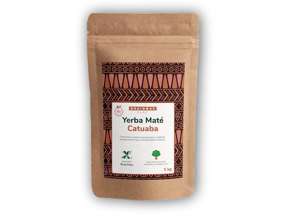 BrainMax Pure Organic Yerba Maté - Catuaba 1000g - main (0)