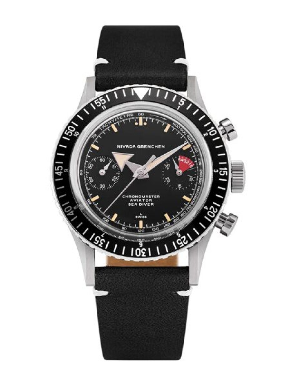 Nivada Grenchen Chronomaster Broad Arrow - Inter. Bezel - Manual - Rubber Tropic - main (2)
