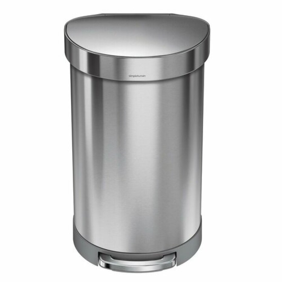 Simplehuman Pedálový odpadkový koš 45 l, matná ocel - main (1)