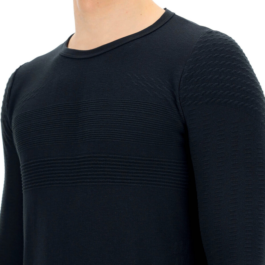 Pánské tričko UYN  Natural Training OW Shirt LS Blackboard  L - main (1)