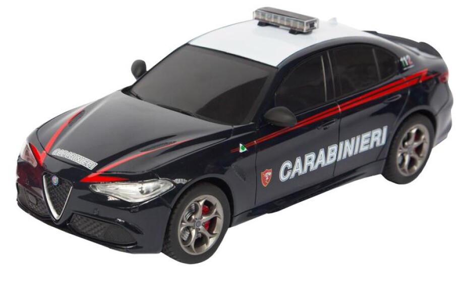 RE.EL Toys RC auto Alfa Romeo Giulia Quadrifoglio Carabinieri 1:18, 2,4 GHz - main (0)