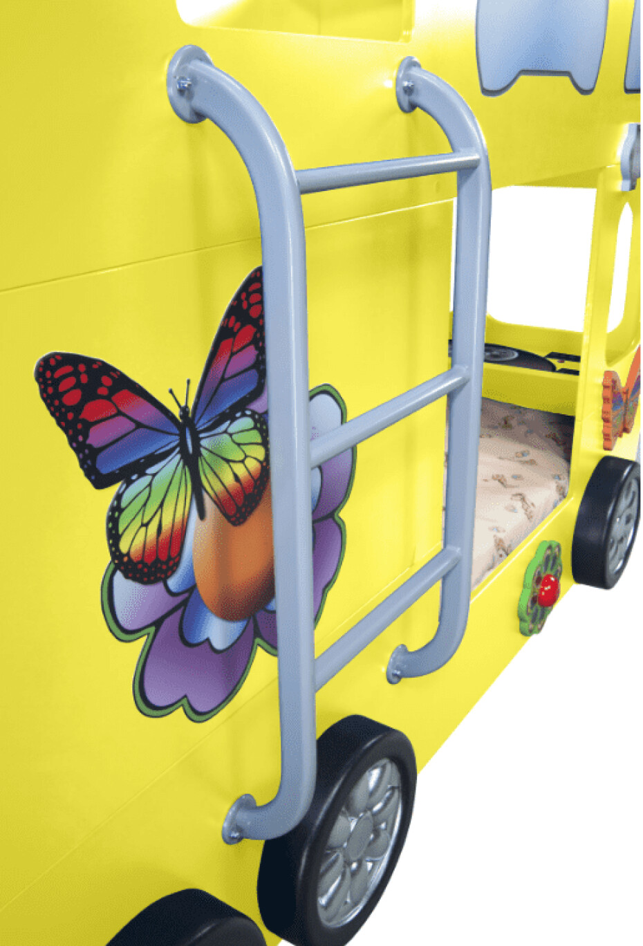 Artplast Dětská patrová postel HAPPY BUS | žlutý 90 x 190 cm - main (2)