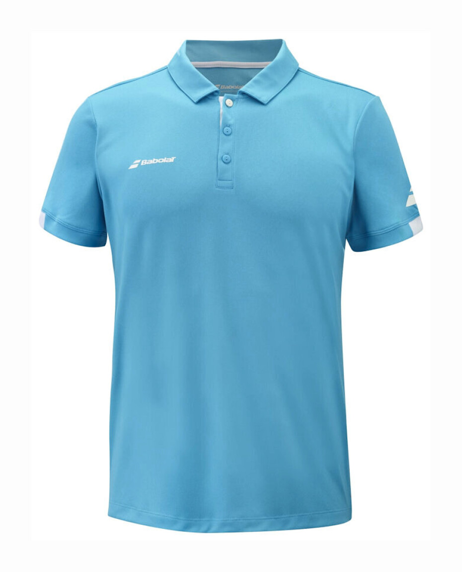 Pánské tričko Babolat  Play Polo Men Cyan Blue M - main (0)