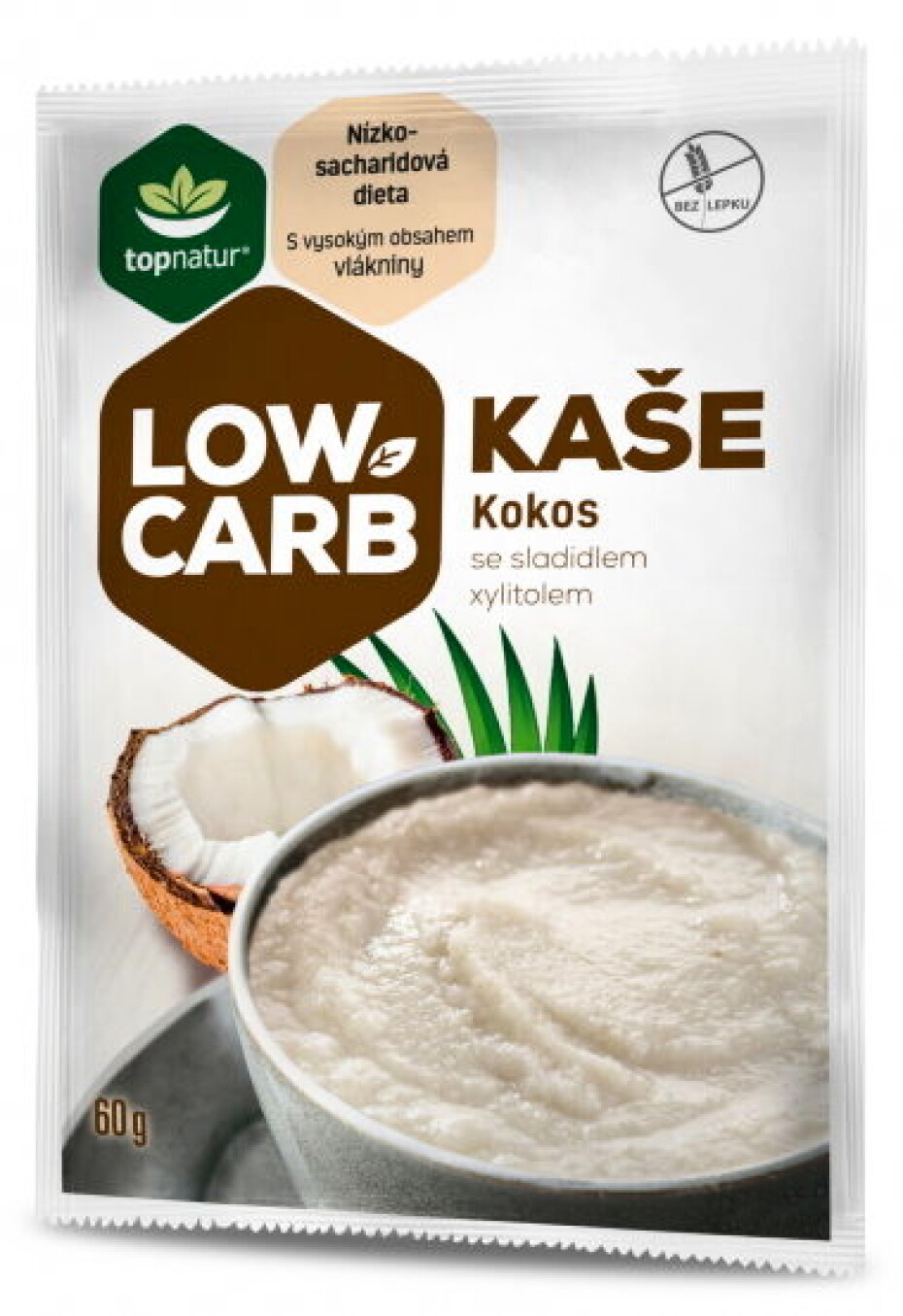 Topnatur Low carb kaše 60 g kokos - main (1)