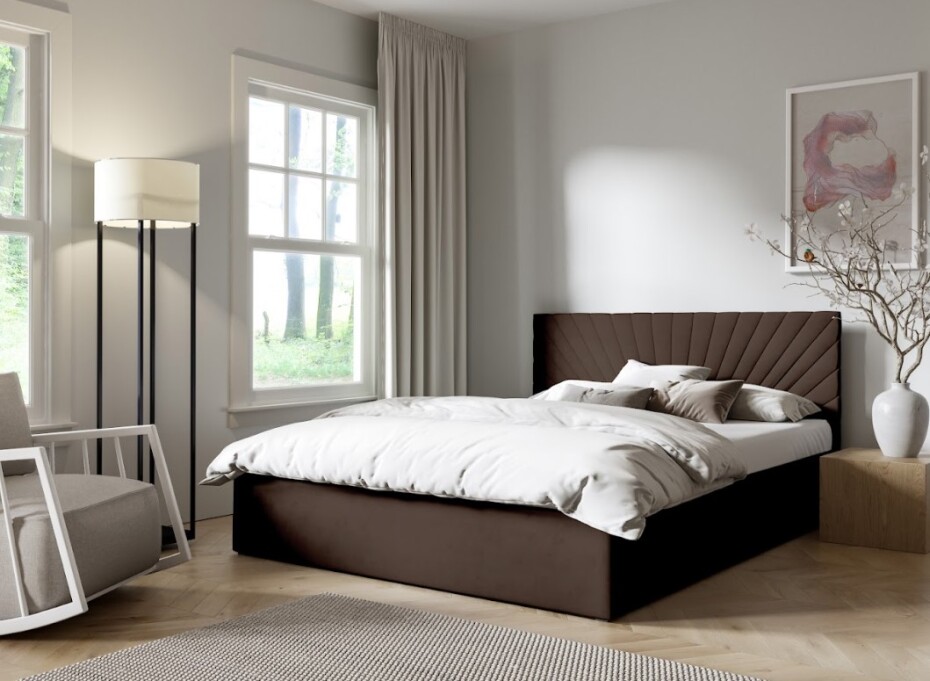 ArtPK Manželská postel LUCY 04 | 160 x 200 cm Barva: Trinity 01 - main (17)