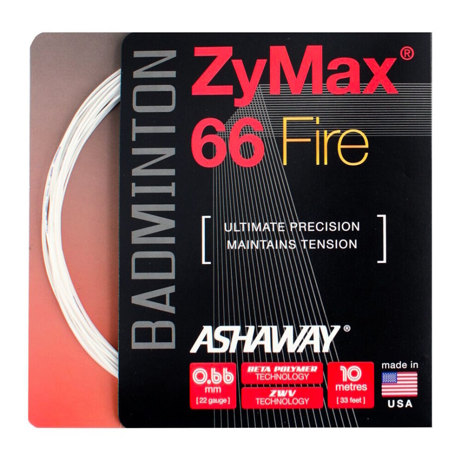 Badmintonový výplet Ashaway  Zymax 66 Fire White Set - main (0)