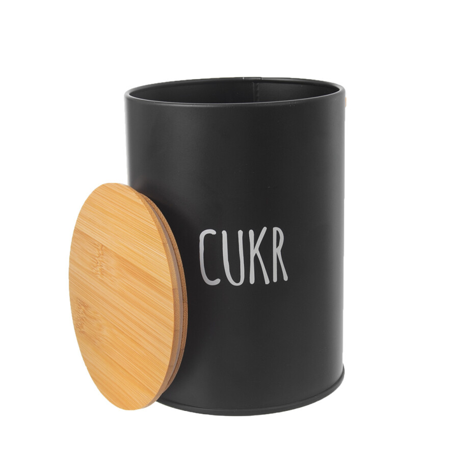 Orion Plechová dóza na cukr BLACK  - main (1)