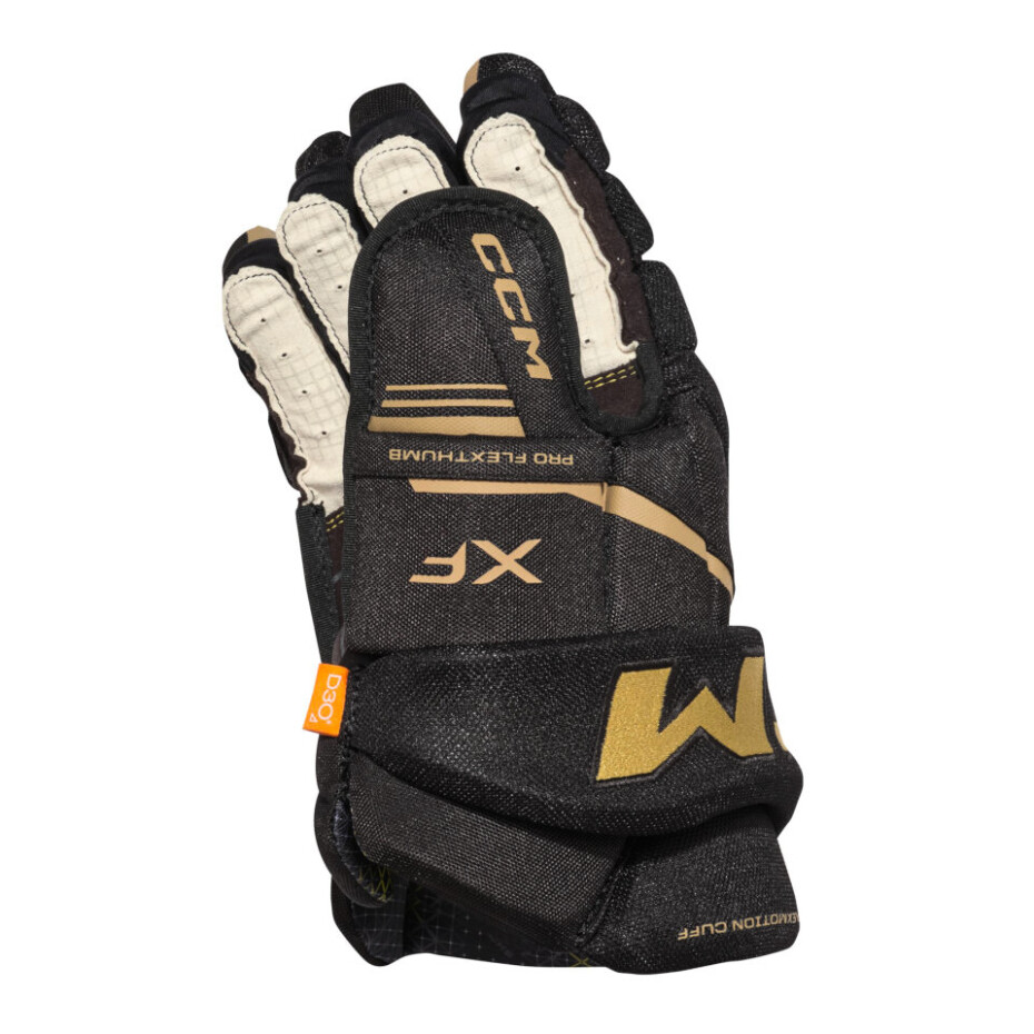 Hokejové rukavice CCM Tacks XF Black/Gold Junior 10 palců - main (2)