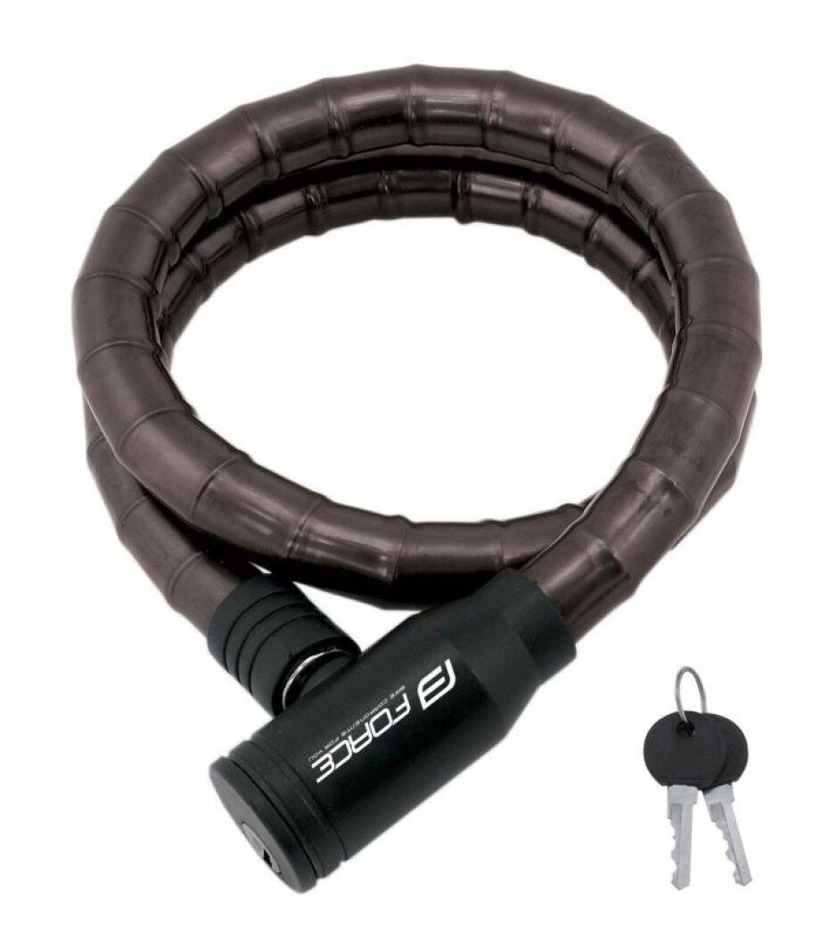 Force Zámek článkový bez držáku 80cm/18mm, černý - main (0)