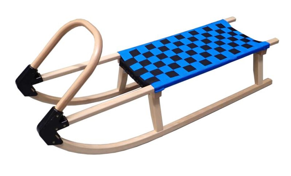 Kubisport Sáně 110cm dřevěné modré - main (0)