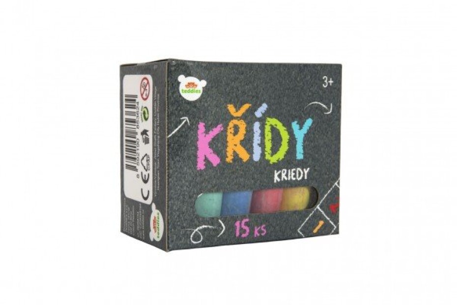 Křídy barevné chodníkové 15ks v krabičce 12,5x11x7,5cm - main (0)