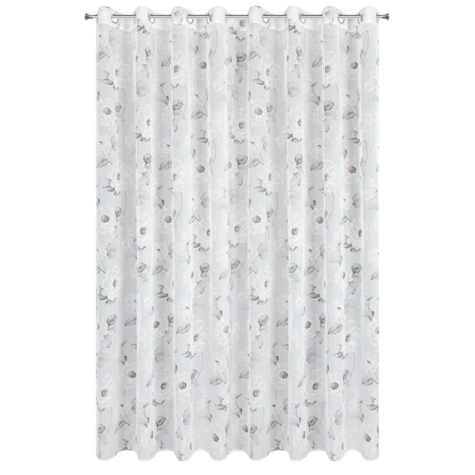 ArtFir Záclona BESSY K | bílá/růžová 350 x 250 cm - main (2)