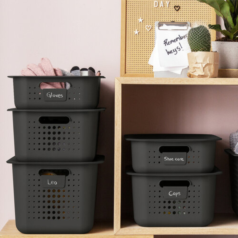 SmartStore Úložný košík Modern, šedá, 37 x 28 x 20 cm, 37 x 28 x 20 cm - main (3)