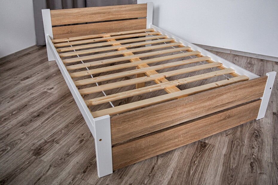 Elvisia Postel LEA s roštem | 90 x 200 cm Barva: Šedá - main (13)