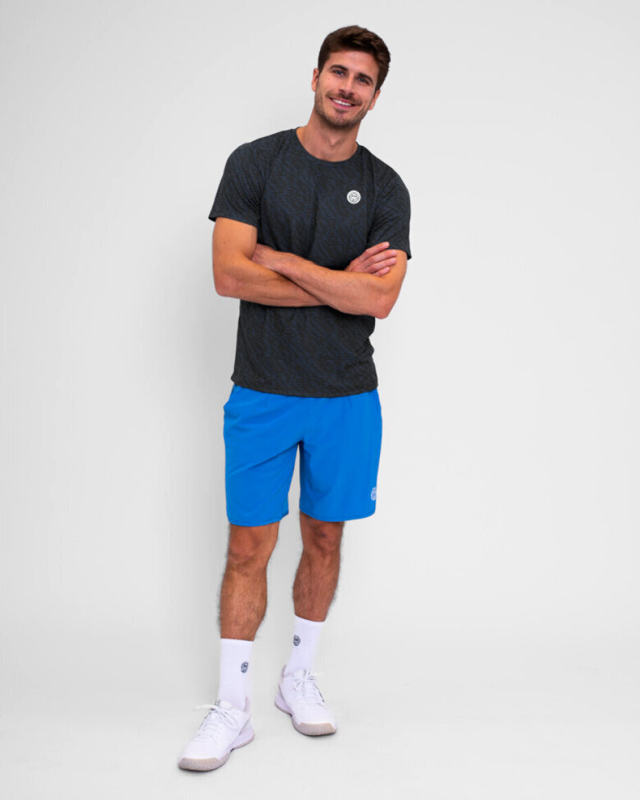 Pánské tričko BIDI BADU  Spike Crew Two Colored Tee Dark Grey/Blue M - main (2)