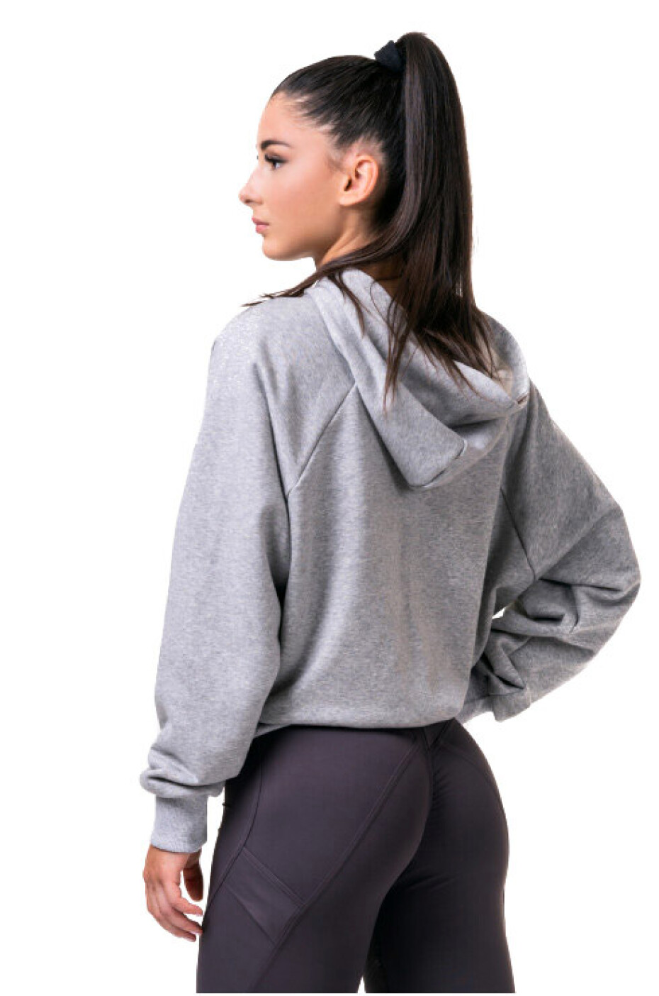 Dámská mikina Nebbia Hero Iconic hoodie light grey S - main (6)
