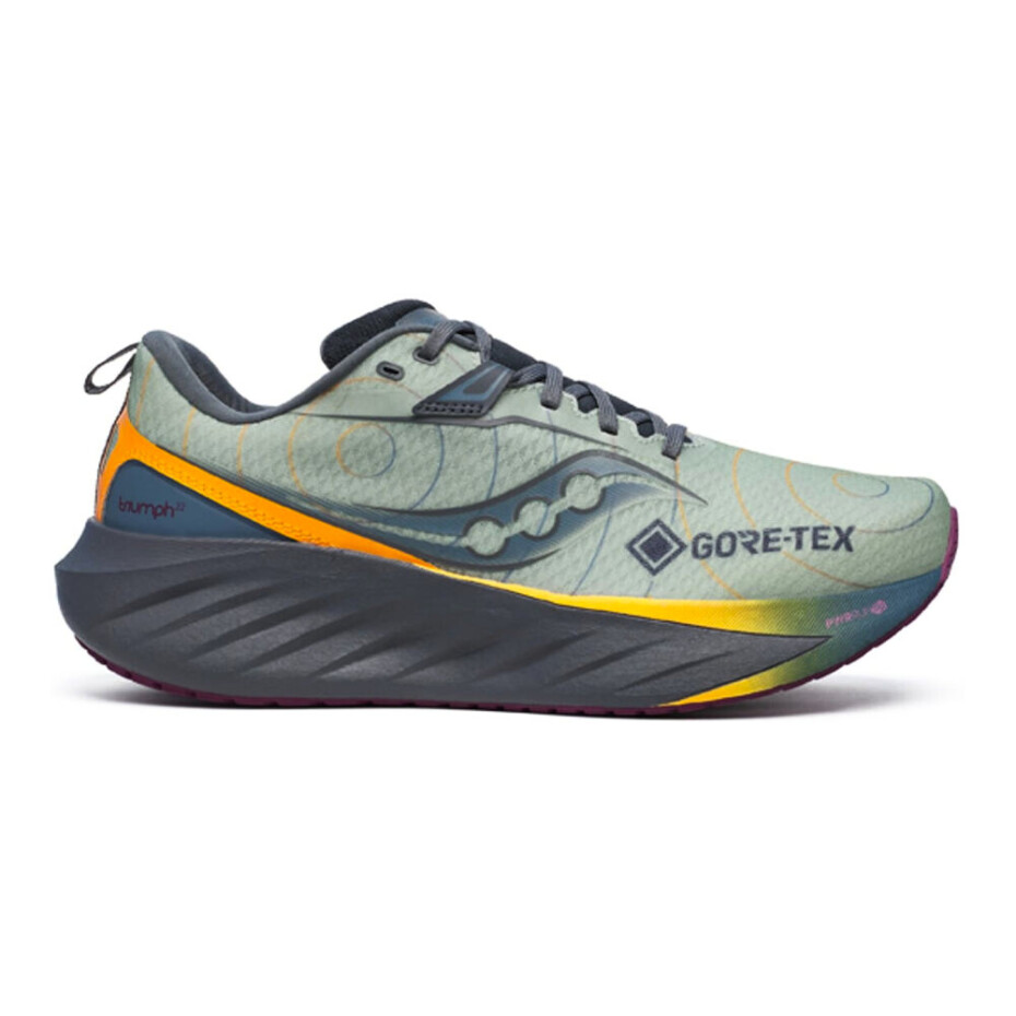 Pánská běžecká obuv Saucony  Triumph 22 Gtx Sage/Carbon  UK 8 - main (0)