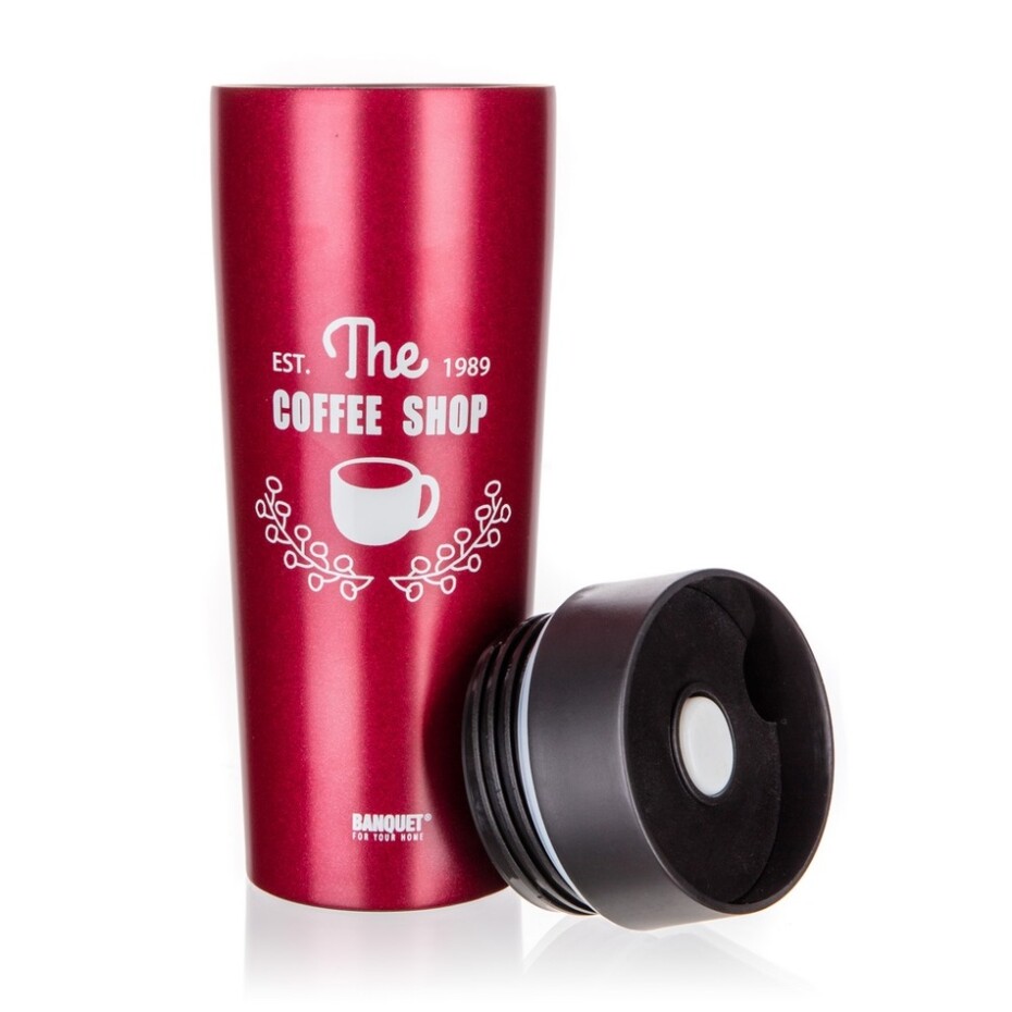 Banquet Termohrnek COFFEE 350 ml, 

vínová - main (1)