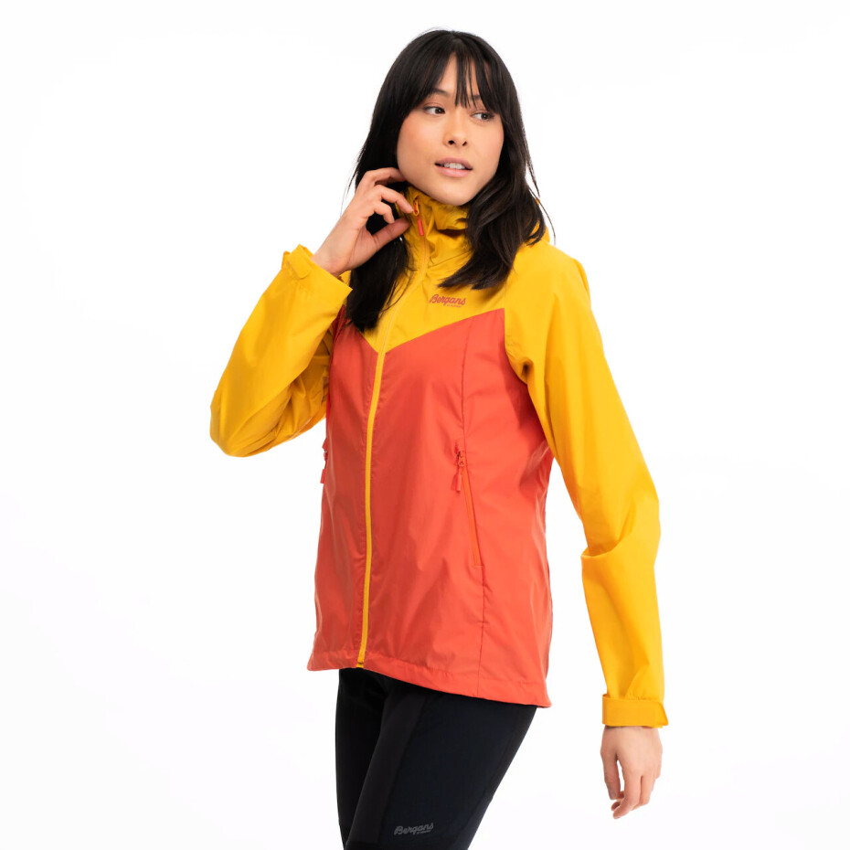 Dámská bunda Bergans  Microlight W Jacket Brick/Light Golden Yellow M - main (2)