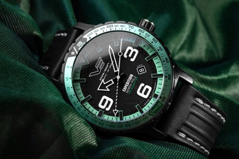Vostok Europe Expedition North Pole Pulsometer Automatic Line YN55-597C731S - Bílý silikonový řemínek (luminiscenční) - main (7)